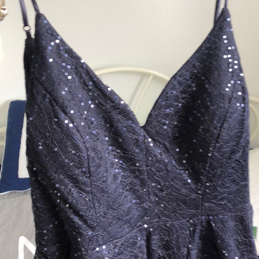 Sparkly, Lace homecoming dress.